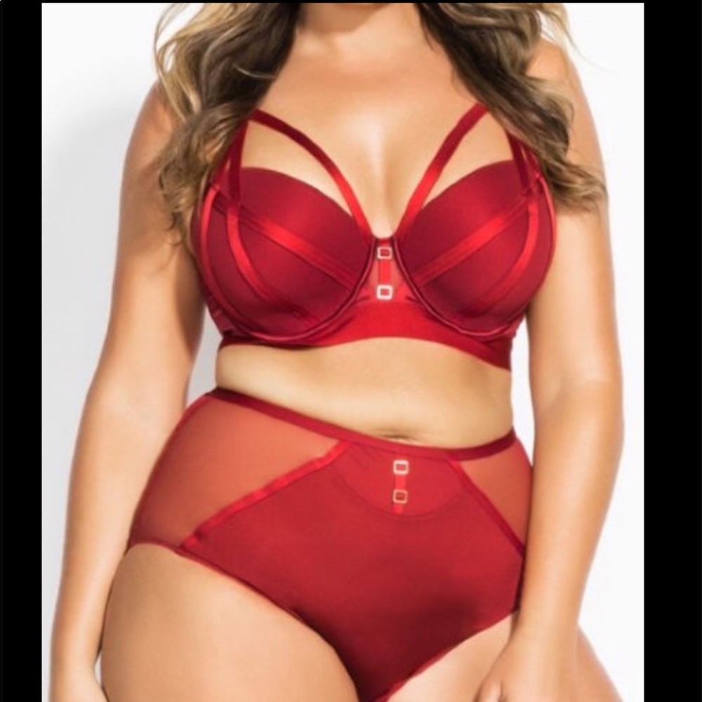 City Chic Red Strappy Bra